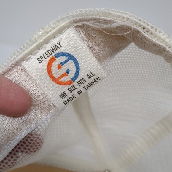 Sun Lover Florida Snapback Mesh Back Trucker Hat White One Size Speedway - Picture 9 of 9